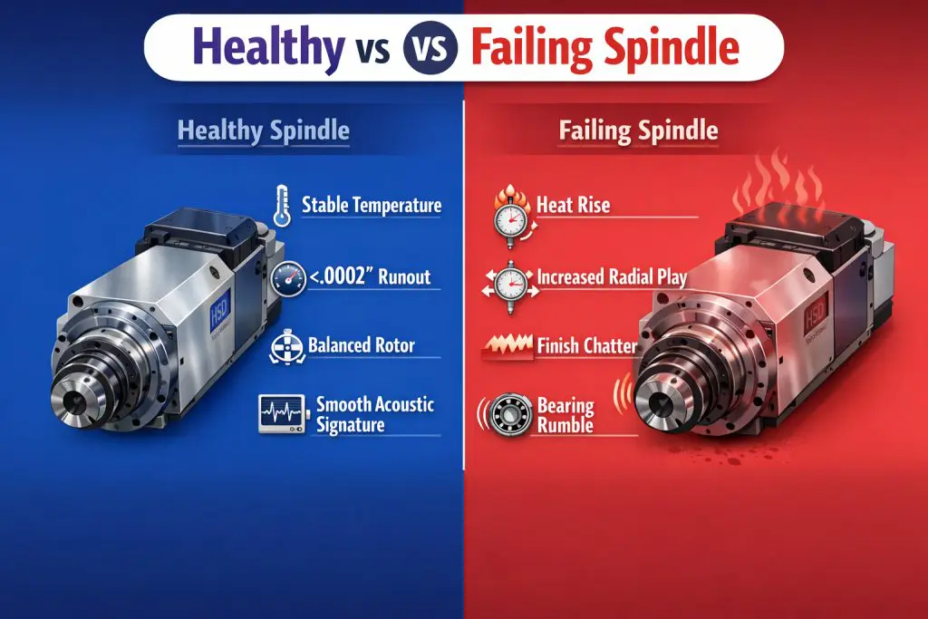 Healthy vs Failing Spindle